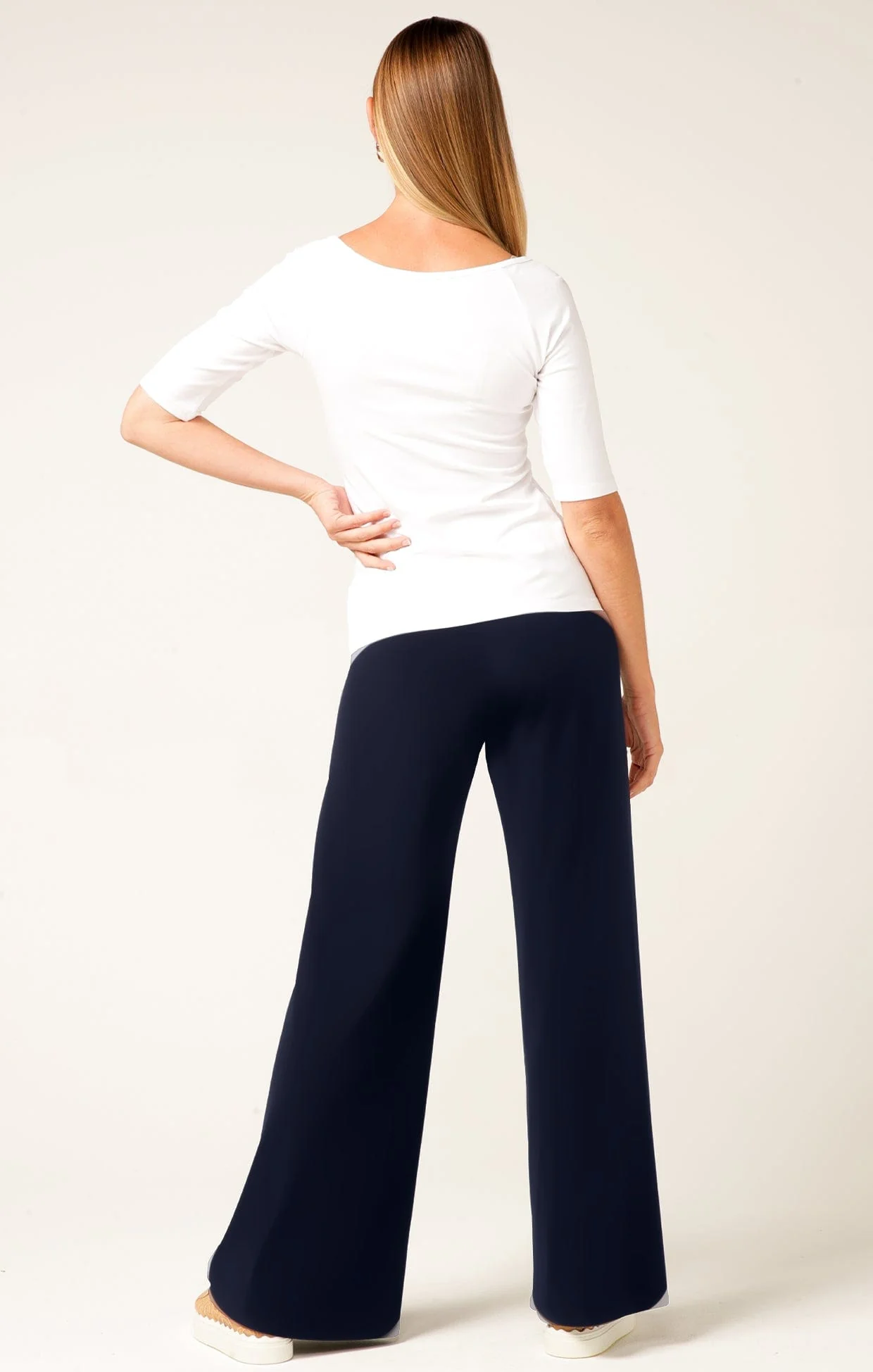 3/4 SLEEVE TOP IN WHITE - Image 8