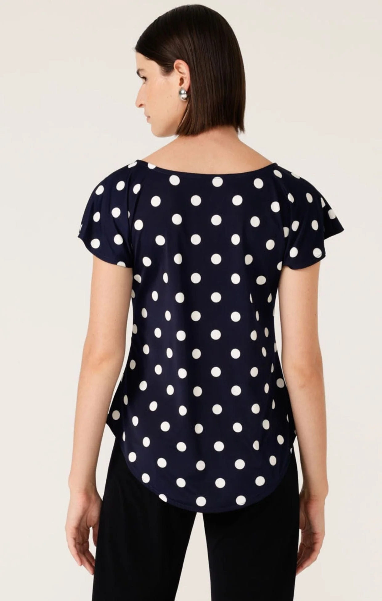 ANALIA TOP IN NAVY WHITE SPOT - Image 6