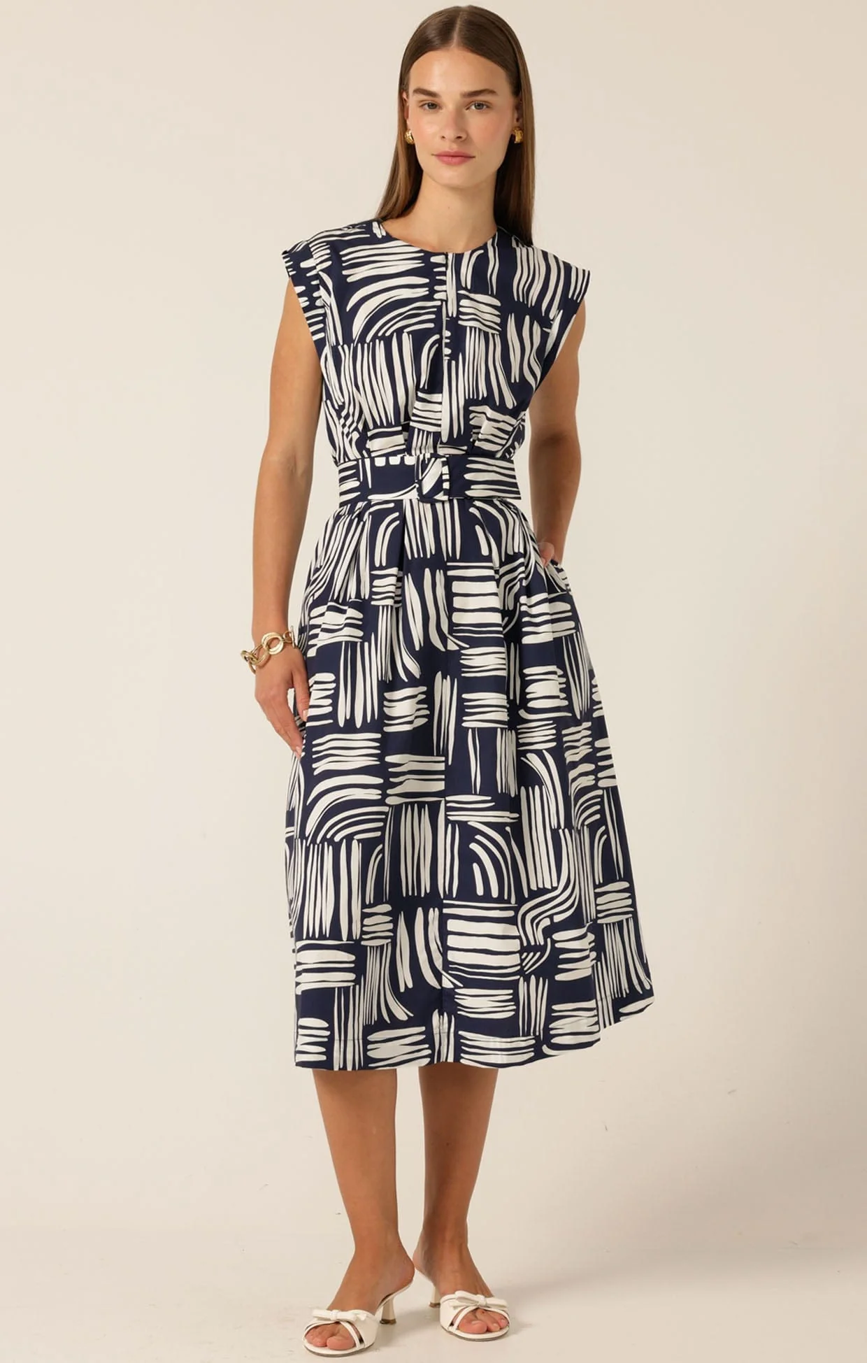 CLERMONT FIT AND FLARE DRESS - Image 3