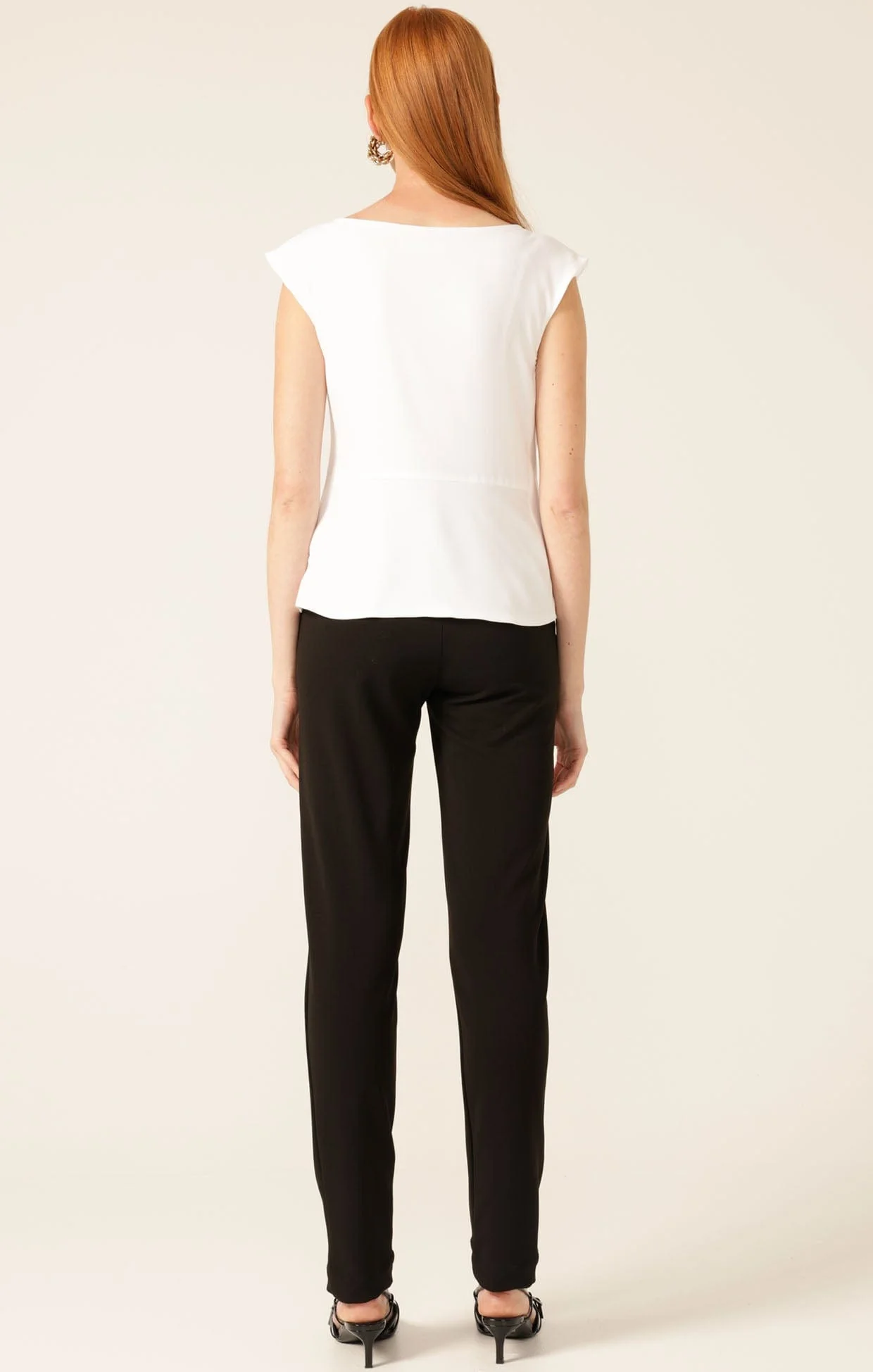 COWL BIAS TOP IN WHITE - Image 8