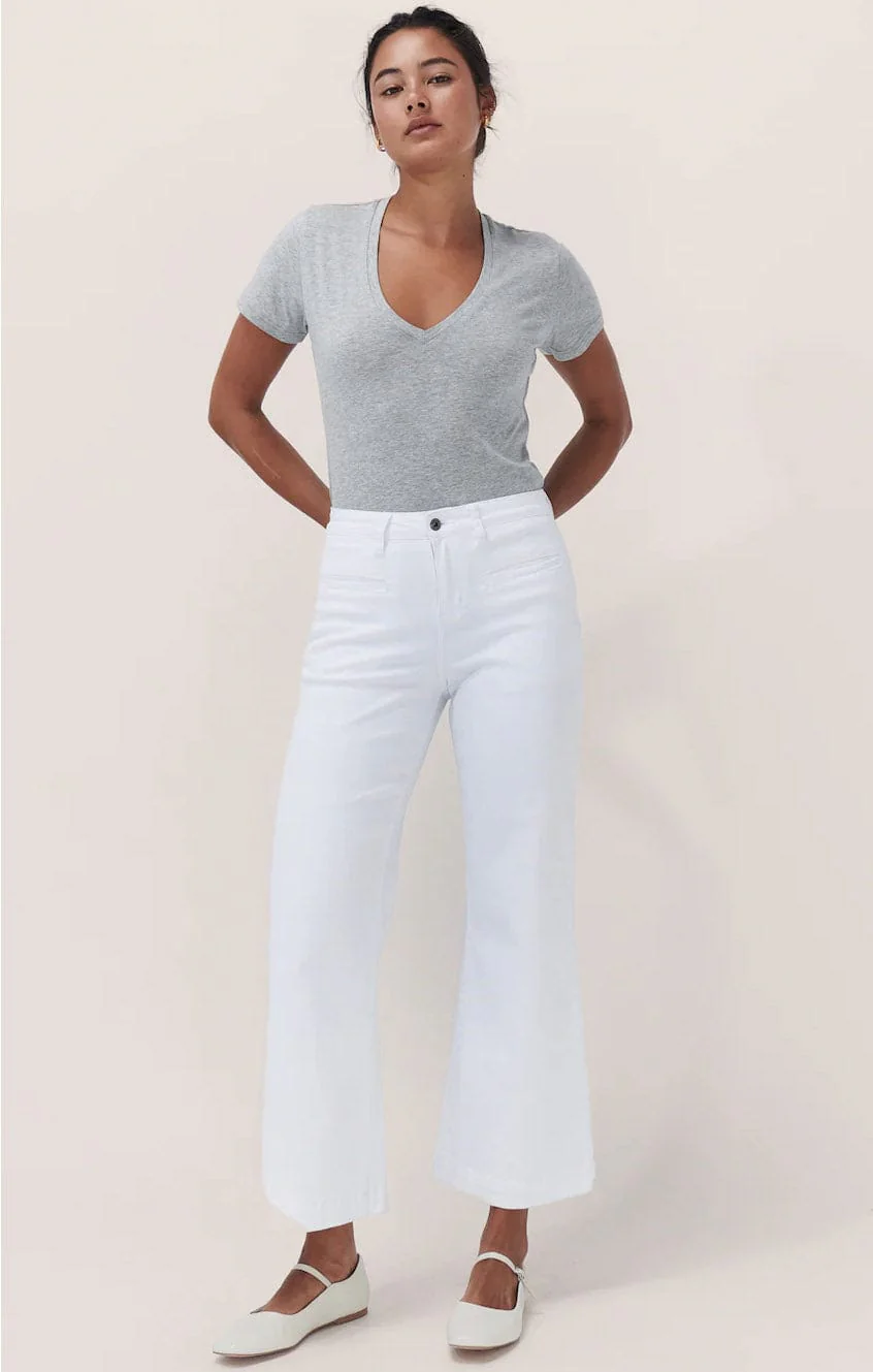 FREYA WIDE LEG JEAN IN WHITE - Image 5