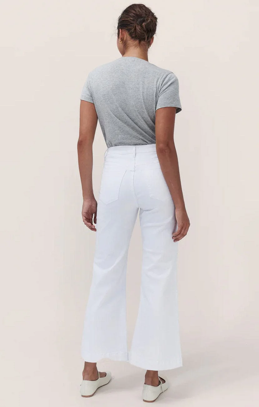 FREYA WIDE LEG JEAN IN WHITE - Image 7