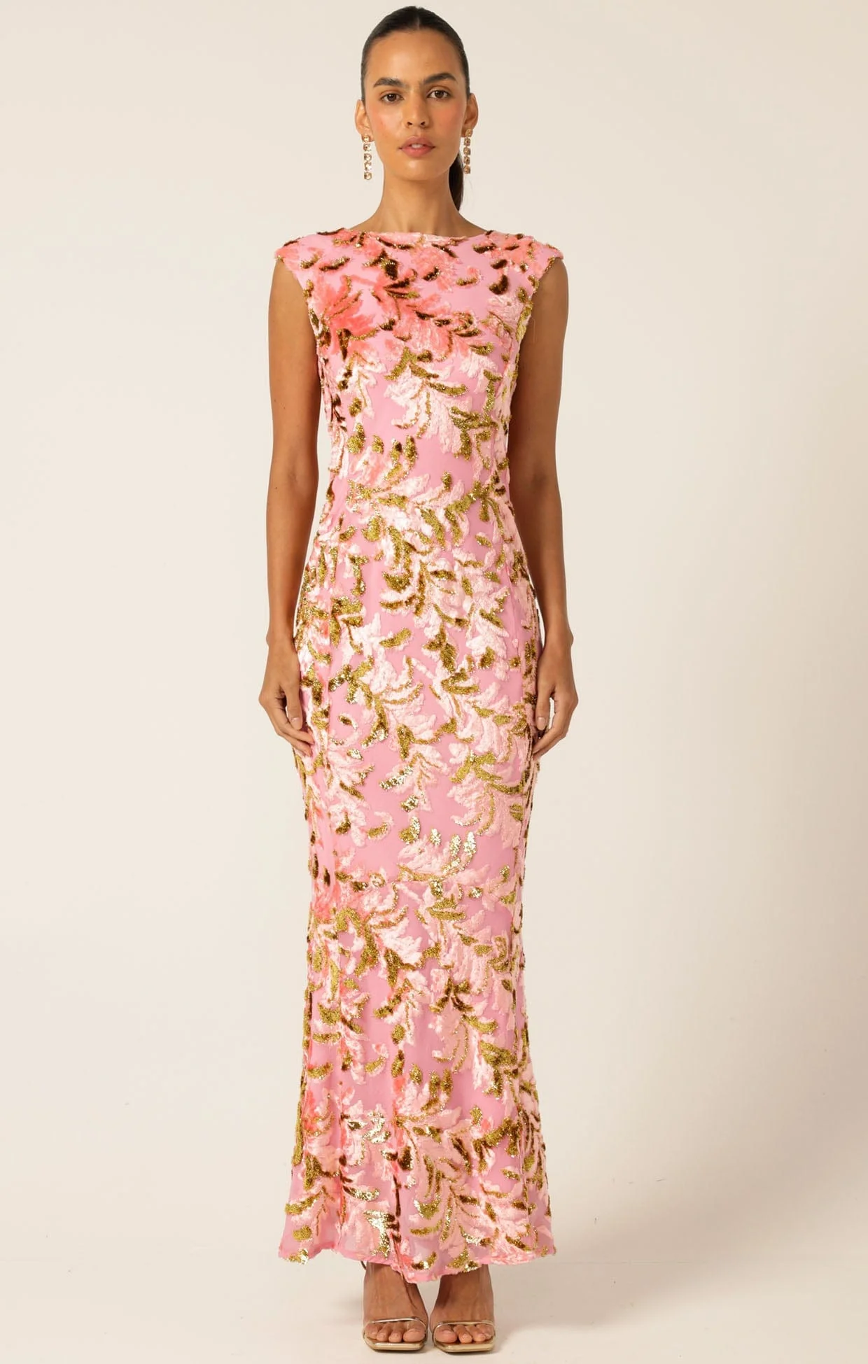 HEAVENLY HEIGHTS MAXI DRESS PINK GOLD - Image 4