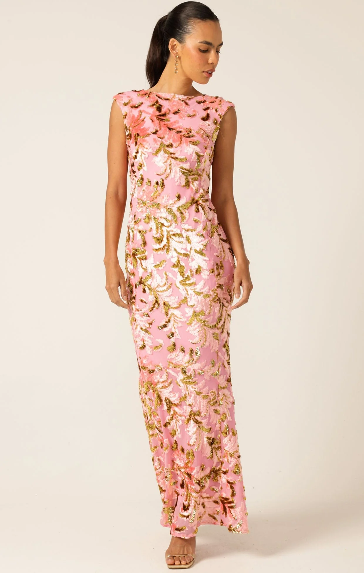 HEAVENLY HEIGHTS MAXI DRESS PINK GOLD - Image 7