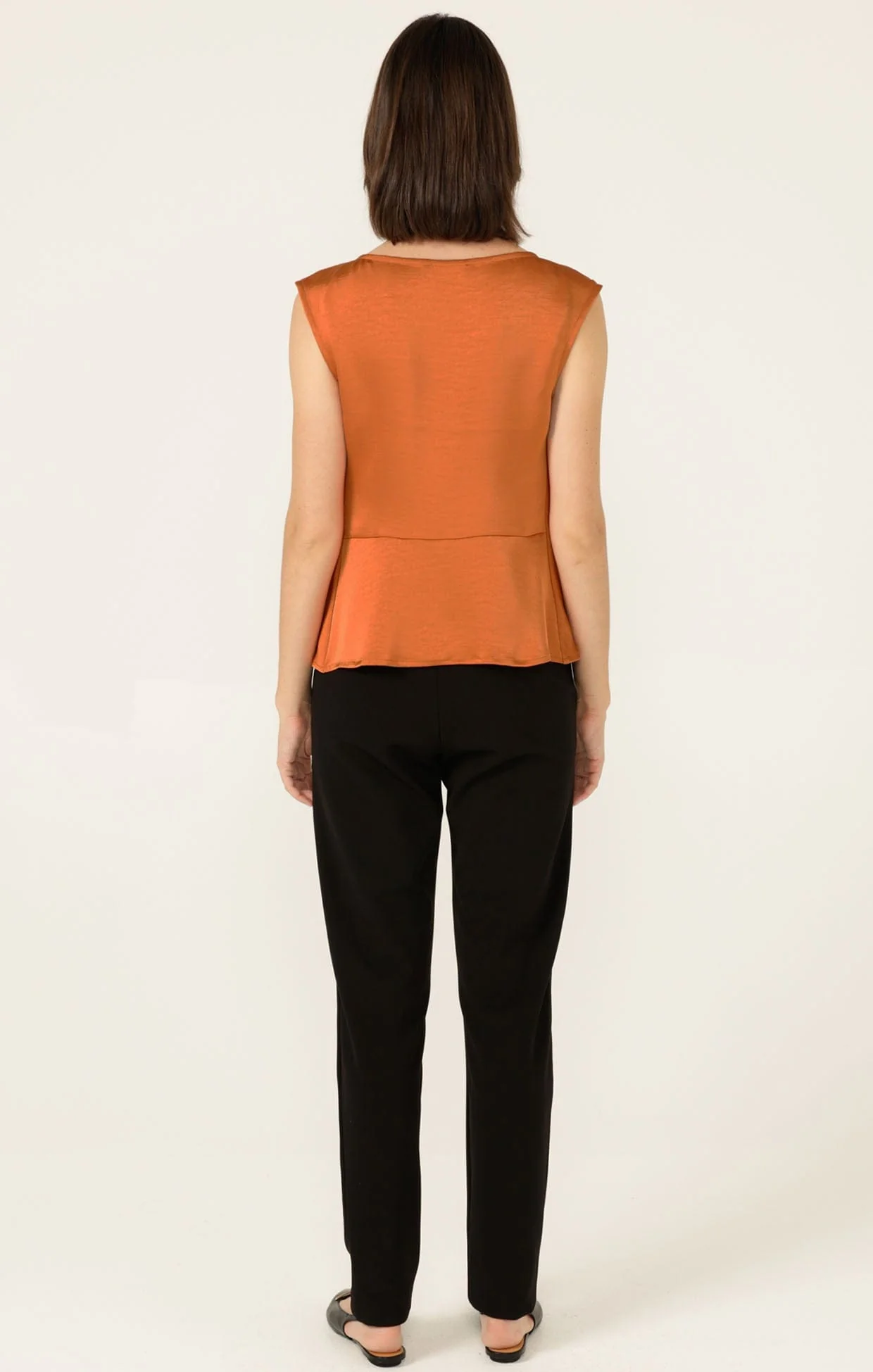 LUXE COWL BIAS TOP IN COPPER - Image 9