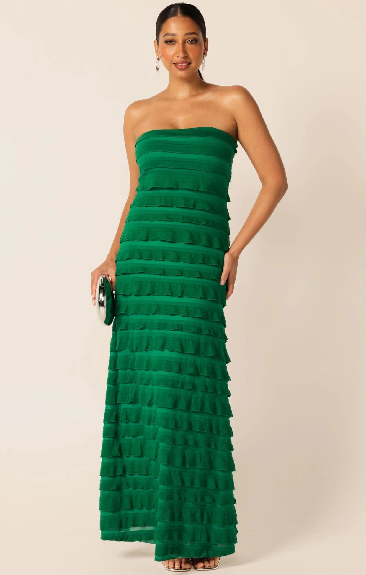 MADDISON MAXI DRESS IN EMERALD - Image 4