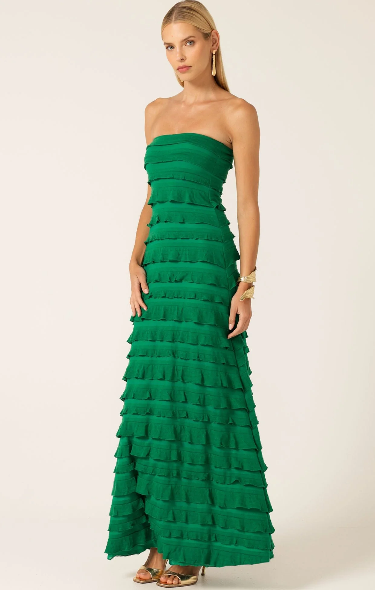 MADDISON MAXI DRESS IN EMERALD - Image 6