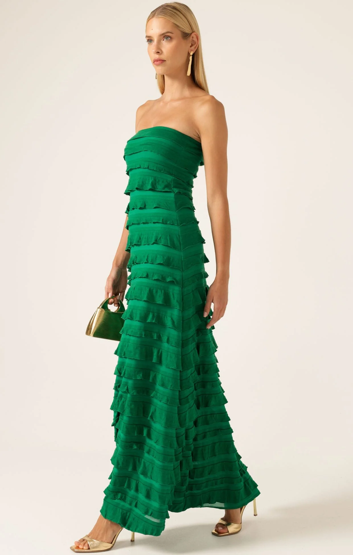 MADDISON MAXI DRESS IN EMERALD - Image 7