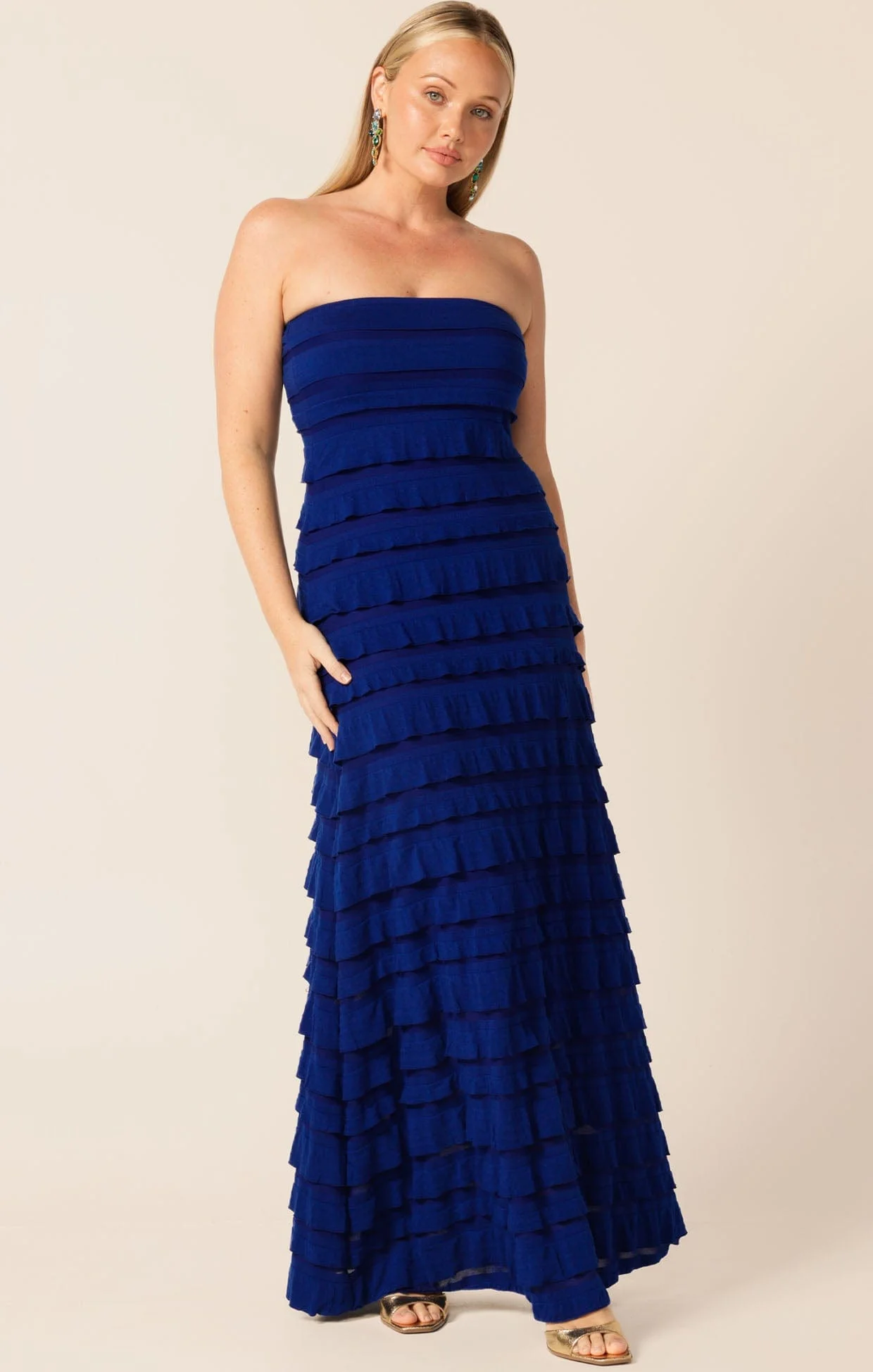 MADDISON MAXI DRESS IN SAPPHIRE - Image 3