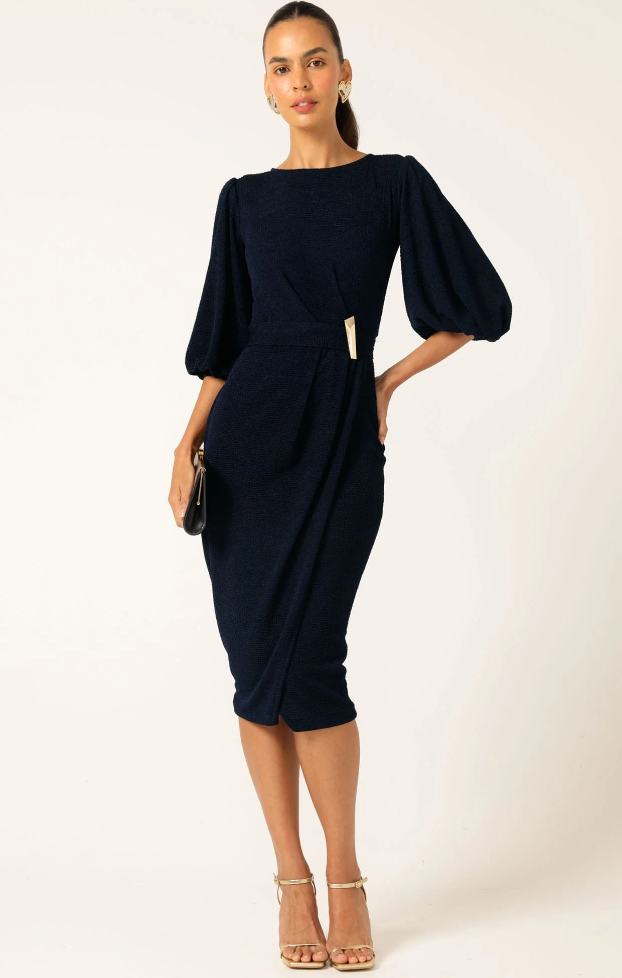 NICOLE DRESS NAVY - Image 3