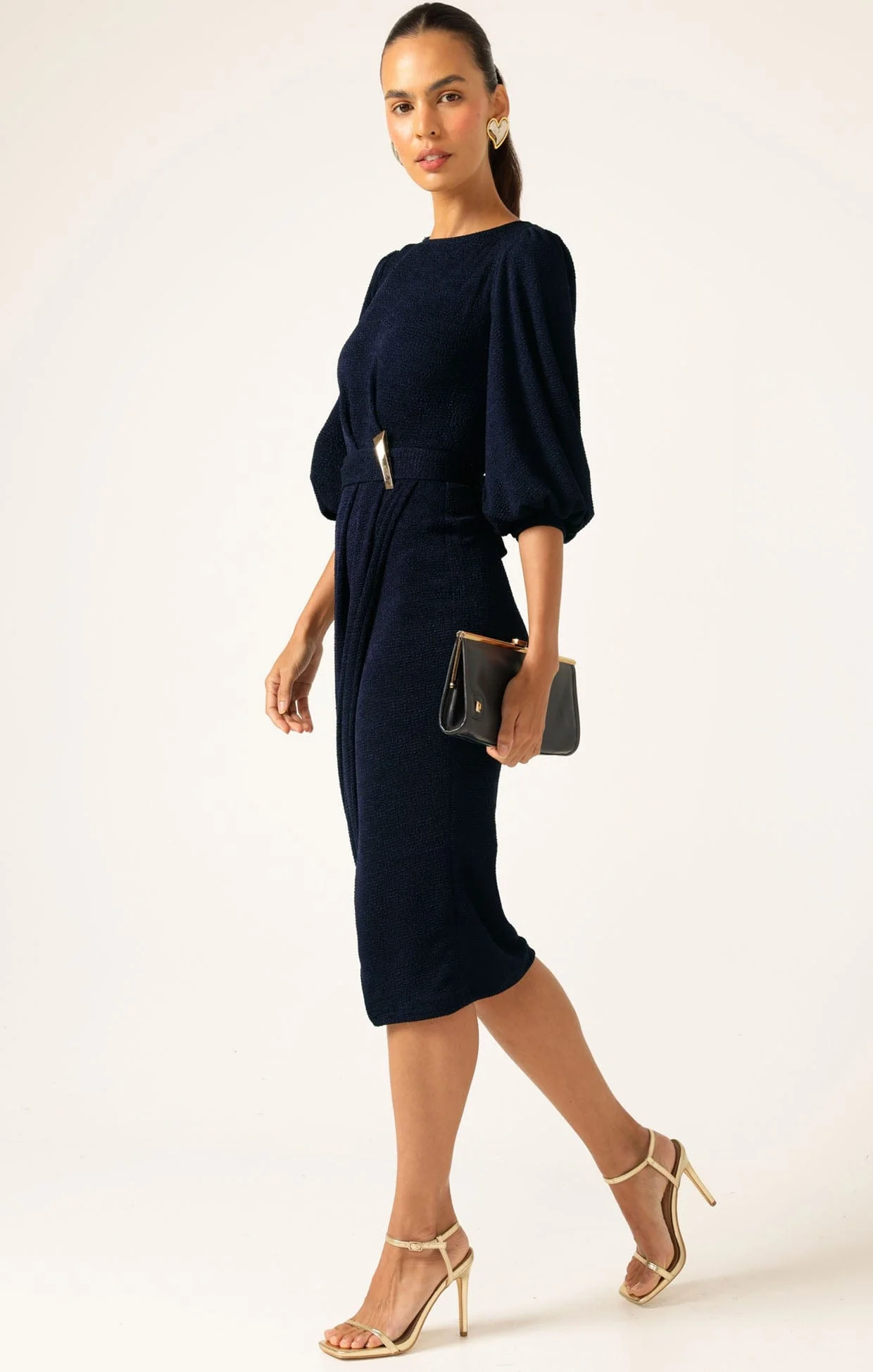 NICOLE DRESS NAVY - Image 5