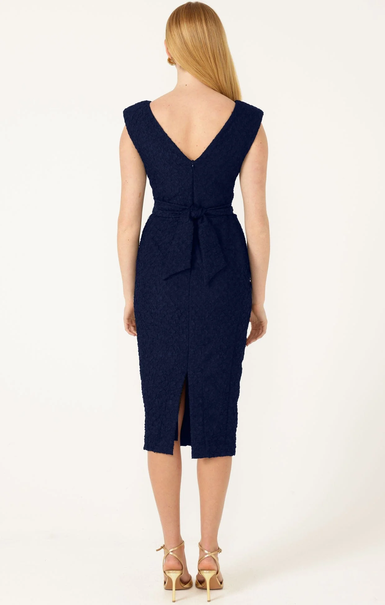 SOFIA DRESS IN NAVY - Image 5