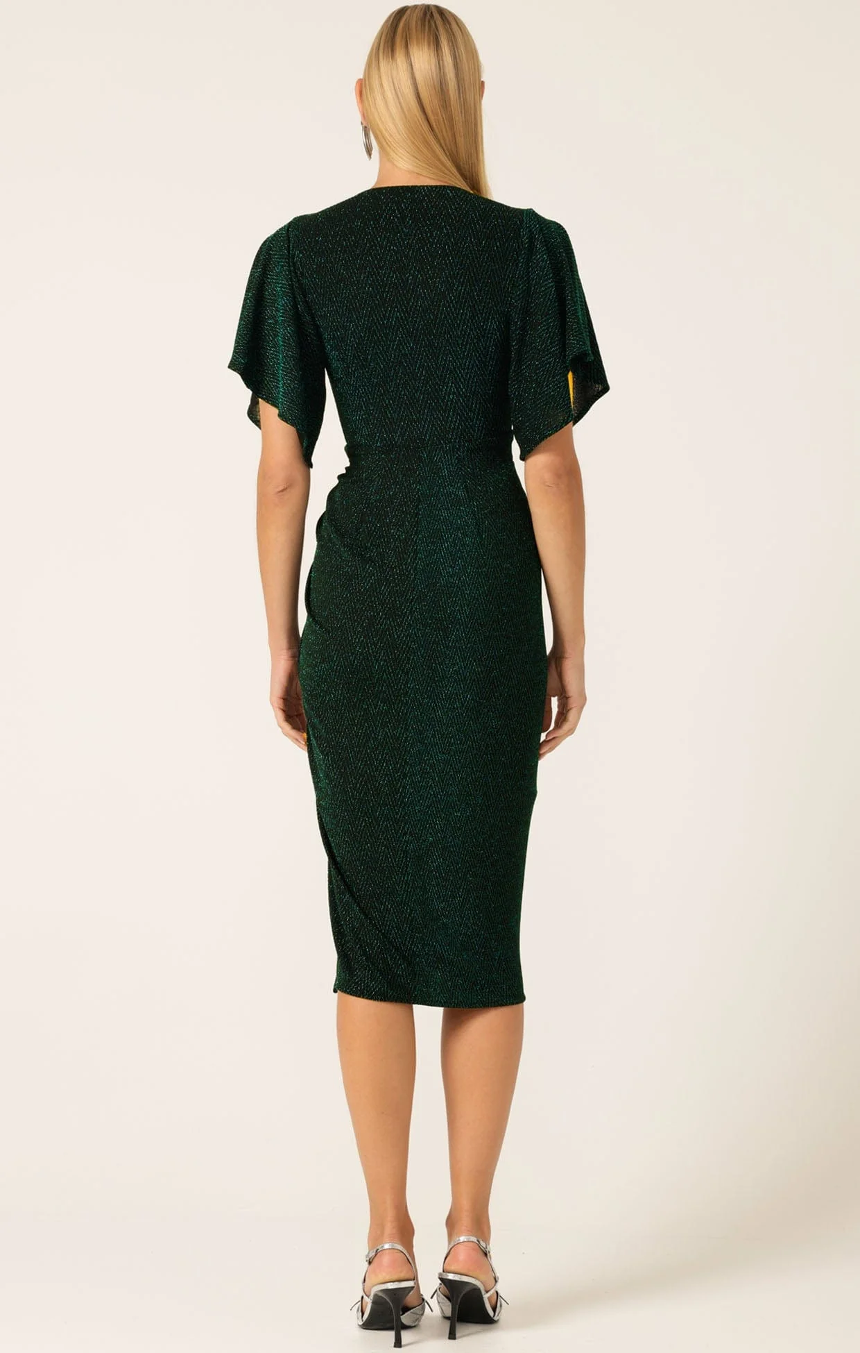 THE EMPORIUM DRESS IN EMERALD - Image 8
