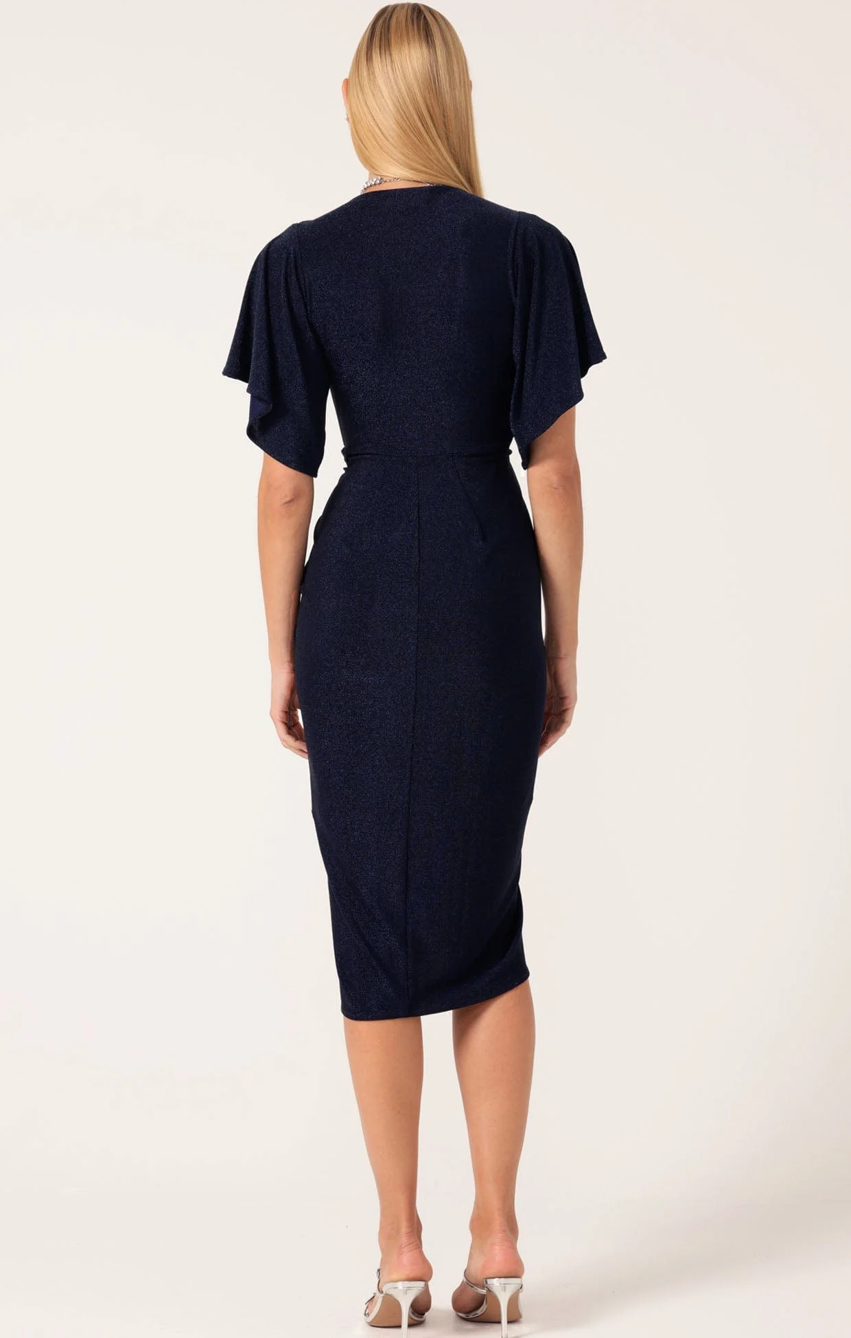 THE EMPORIUM DRESS IN NAVY - Image 8