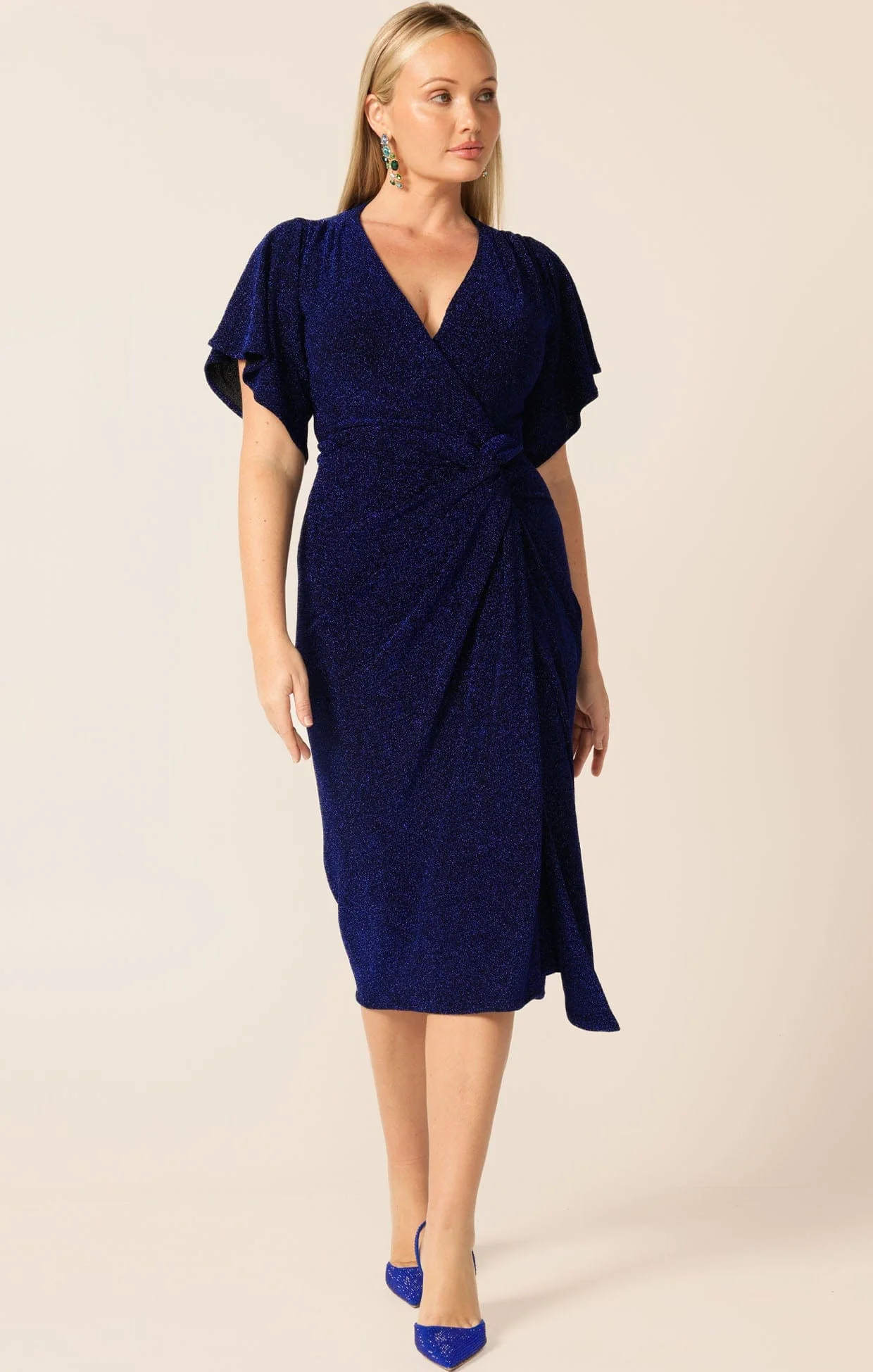 THE EMPORIUM DRESS IN SAPPHIRE - Image 7
