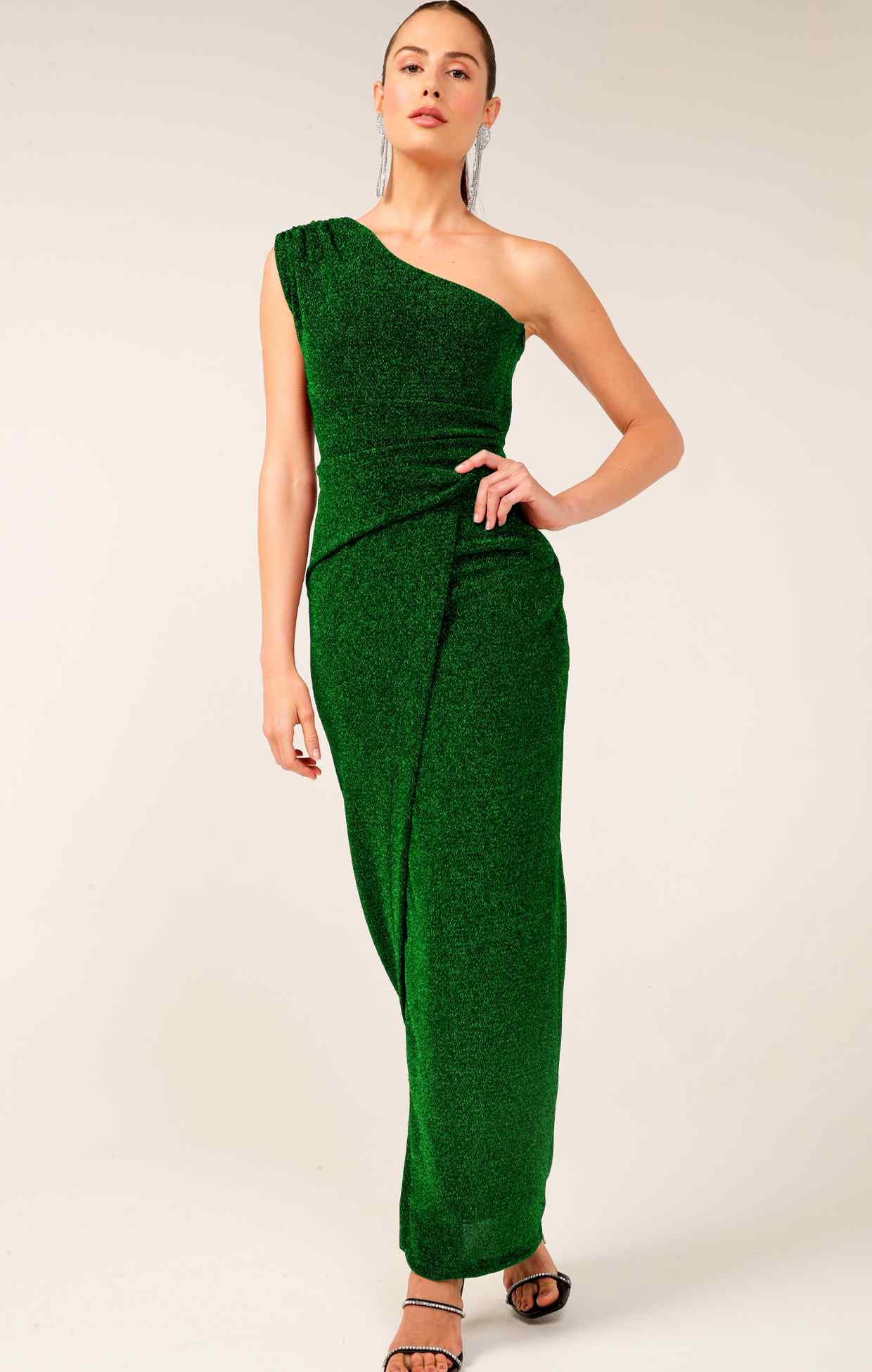 VALEDICTORY DRESS IN EMERALD - Image 3