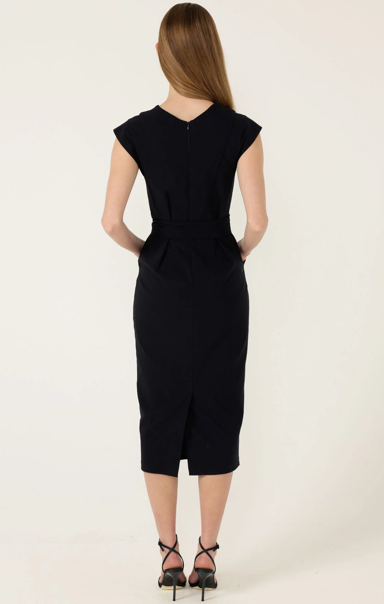 ZIP FRONT FITTED DRESS - Image 8